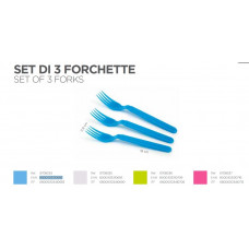 SET 3 FORCHETTE TURCHESE TRIPPY (50pz)